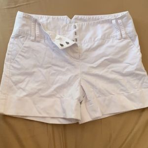 Express White Cargo Shorts